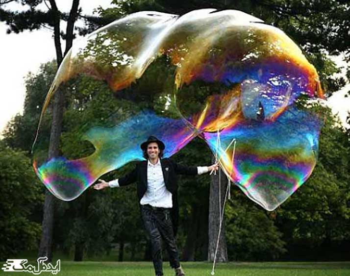 رکورد بزرگ‌ترین حباب صابونی در کتاب گینس