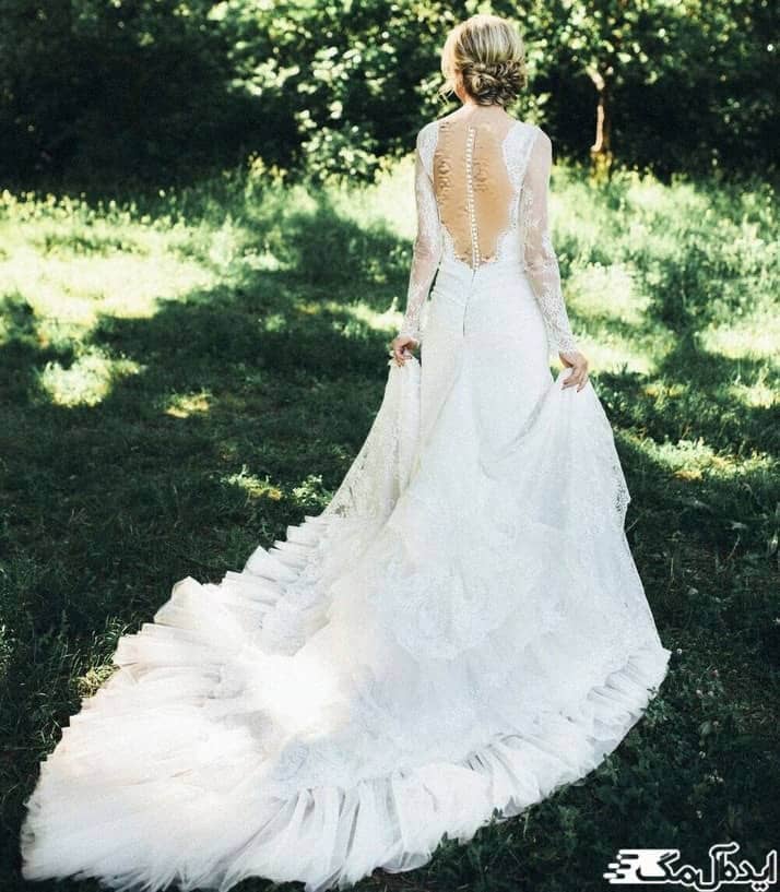 مدل لباس عروس پشت باز