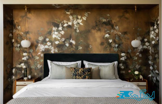 تاکید روی زیباسازی دیوارها در تزئین اتاق خواب