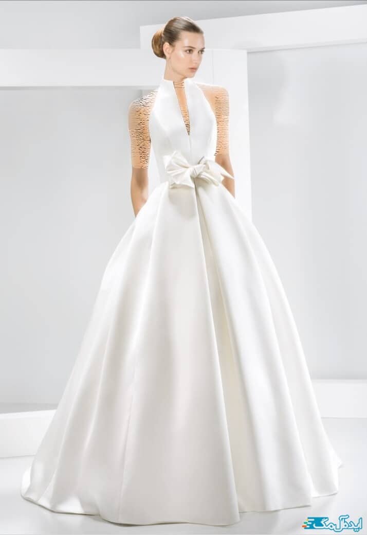 لباس عروس یقه ژاپنی 2020