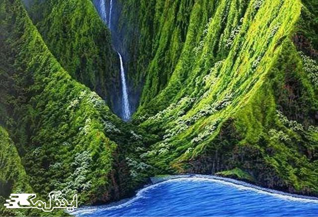 عکس اول از آبشار Pu'uka'oku Falls
