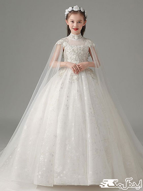 لباس عروس دخترانه بلند