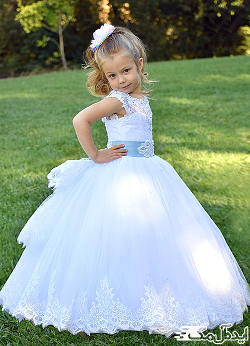 لباس عروس پرنسسی بچه‌گانه