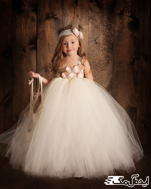 لباس عروس تور با مدل پرنسسی