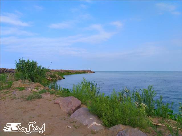 ساحل چمخاله در استان گیلان 