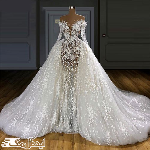 ترکیبی زیبا و خاص از مدل‌های پرنسسی و اندامی در لباس عروس‌های زیبای ترکیه‌ای