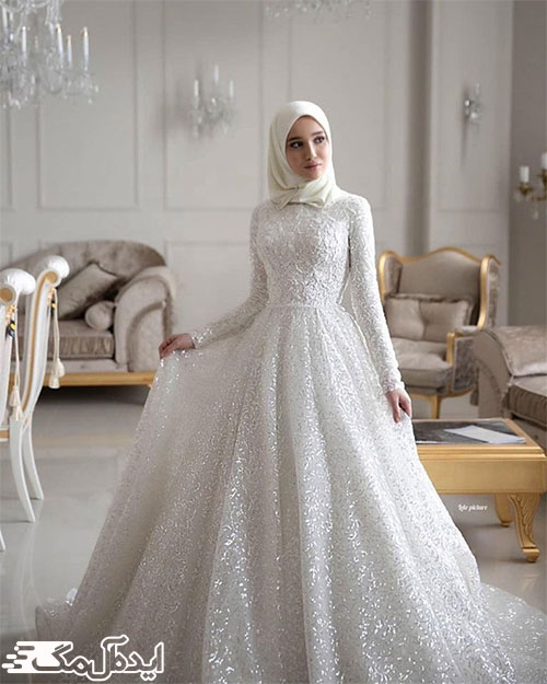 استفاده از روسری هماهنگ برای حجاب عروس