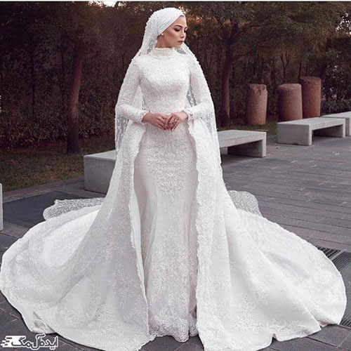 مدلی خاص و جذاب از لباس عروس‌های پوشیده برای سلیقه‌های خاص