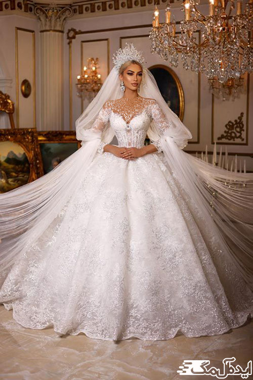 شکوه و زیبایی با آخرین ترندهای لباس عروس پرنسسی 2022