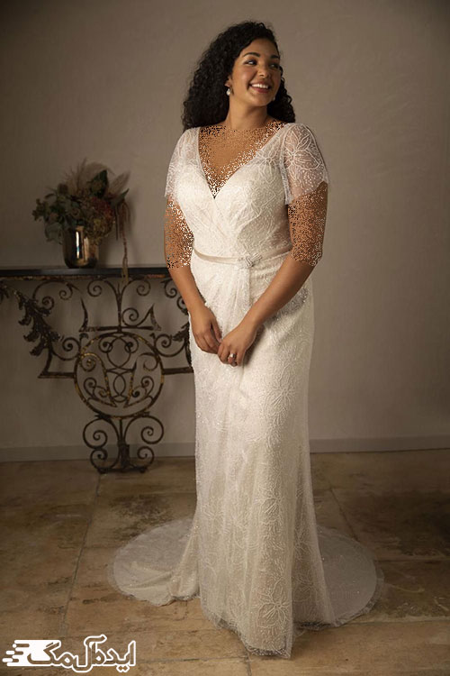 طراوت و زیبایی با طرح‌های شیک لباس عروس‌های اورسایز