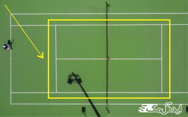 خط سرویس در تنیس 