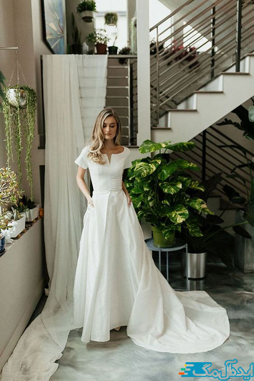 لباس عروس‌های زیبای ساده برای افراد قد کوتاه