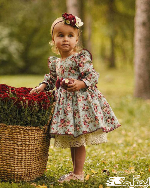دنیای شاد کودکانه با پارچه‌ها و لباس‌های گل‌گلی زیبا