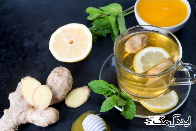 دمنوش لیمو و زنجبیل و نعنا برای سلامتی ریه