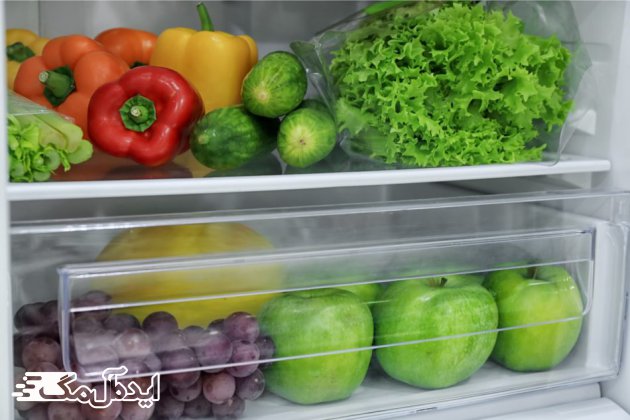 نگهداری میوه و سبزیجات در یخچال 
