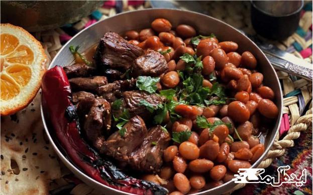 لوبیا کباب یک کباب خوشمزه گیلانی 
