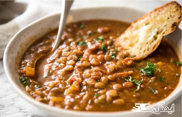 خورشت مرجو عدس یکی از غذاهای سنتی طالقان