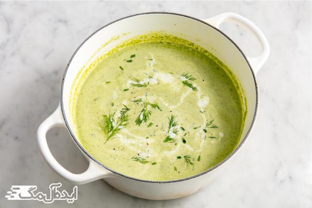 سوپ مارچوبه یک سوپ گیاهی لذیذ 