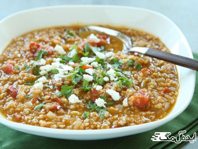 سوپ بلغور یک غذای ساده و خوشمزه 