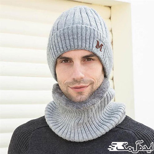 رنگ طوسی؛ رنگی پرکاربرد و پرطرفدار برای شال گردن و کلاه مردانه زمستانی