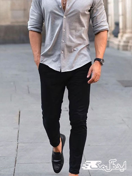 شلوار جین مشکی مناسب پاهای تپل و بلند
