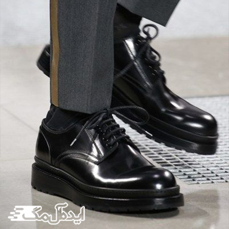 کفش مجلسی لژ دار مردانه مناسب آقایانی که قد نسبتا کوتاهی دارند