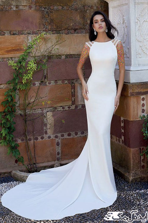 یک لباس عروس برازنده و زیبا به سبک مینیمال برای سال 2023
