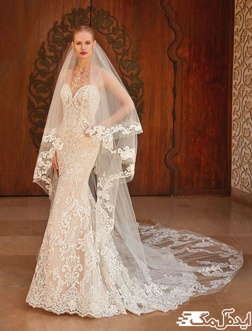 استفاده از تور دانتل برای لباس و تور سر عروس در سال 2023