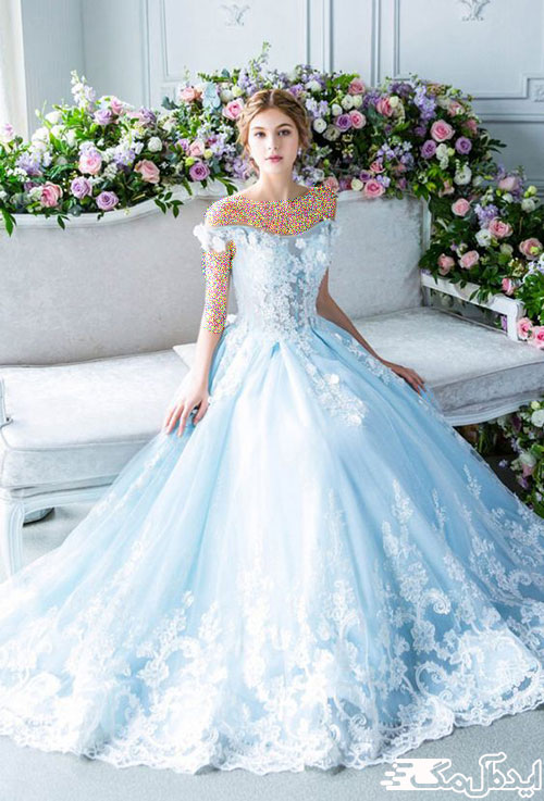 رنگ‌های خاص لباس عروس پرنسسی در سال 2023