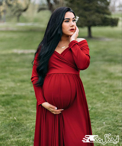 لباس بارداری قرمز