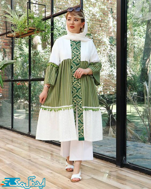 استفاده از رنگ‌های آرام‌بخش در سبک پوشش سنتی زنانه