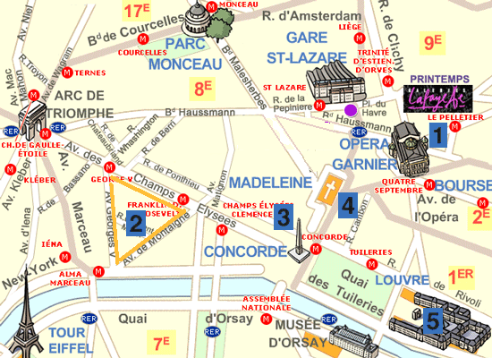 آدرس دقیق موزه لوور روی نقشه