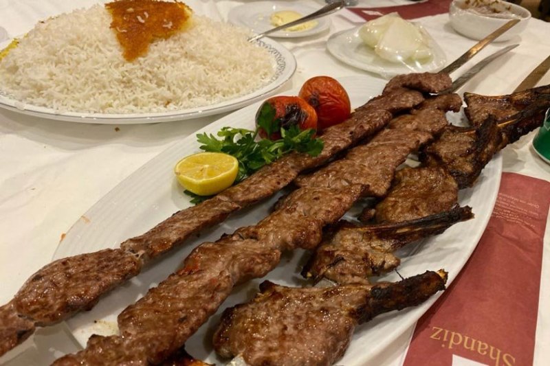 غذای رستوران شاندیز جردن تهران 