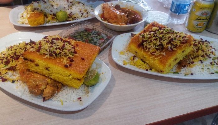 غذاهای رستوران مسلم بازار تهران