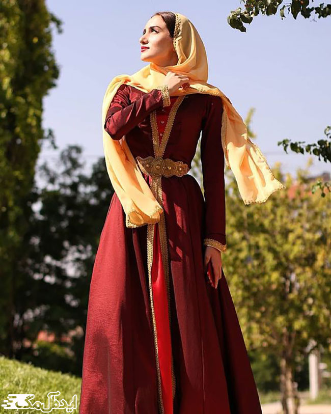 لباس شیک دخترانه با حجاب در شب یلدا