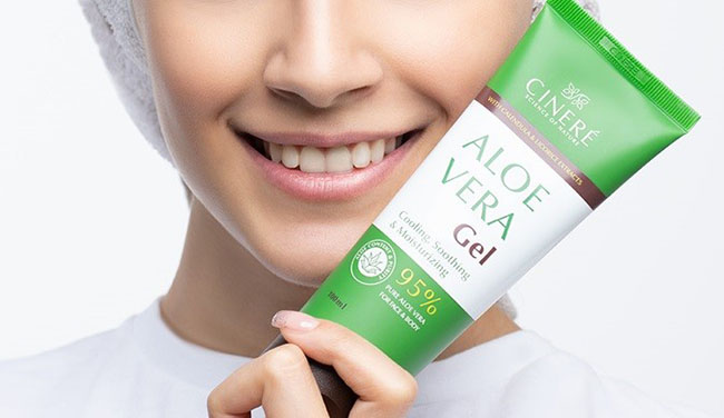 ژل آلوئه ورا برند سینره برای صورت