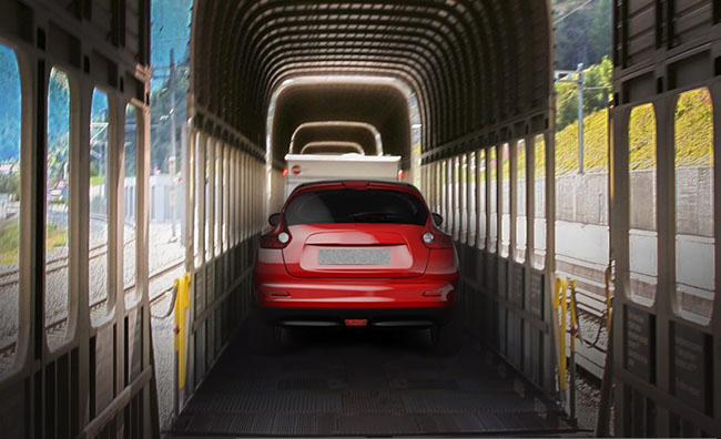 حمل خودرو با قطار در ایران