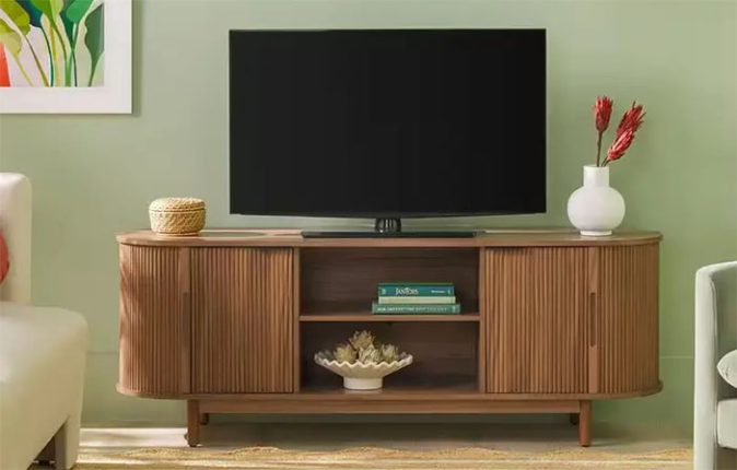 راهنمای جامع خرید میز تلویزیون چوبی