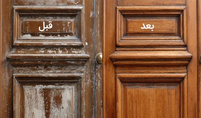 نحوه تبدیل درب چوبی قدیمی به نو