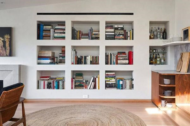 استفاده از باکس دیواری در پذیرایی