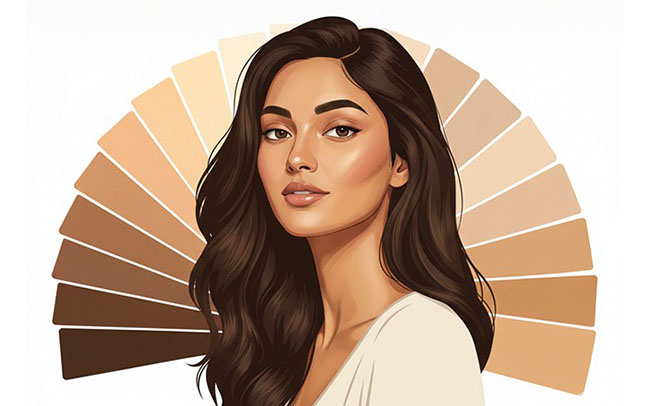 از کجا بفهمم رنگ پوستم گندمی است؟