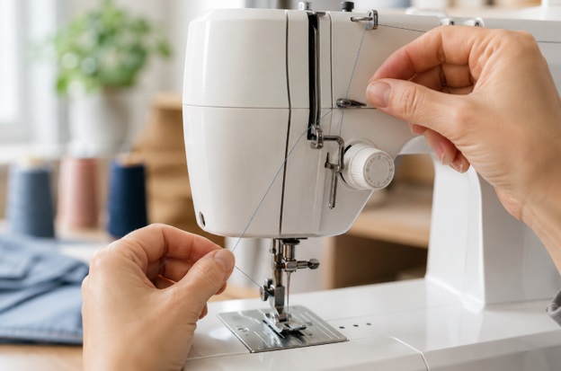 جلوگیری از در رفتن نخ از سوزن چرخخیاطی